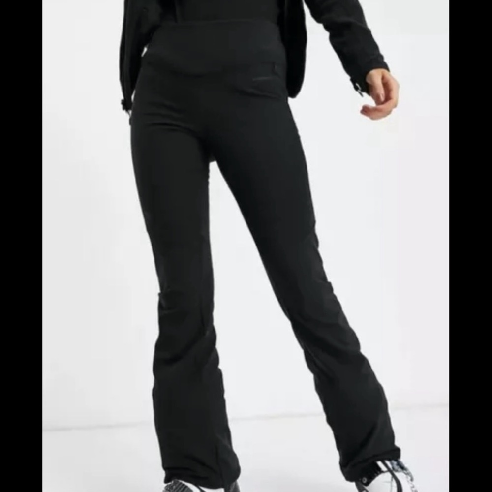 The North Face Women’s Snoga Windwall Ski Black Pant High Waist Slim Fit